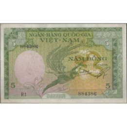 Vietnam Sur 5 Dong ND1955 P2a