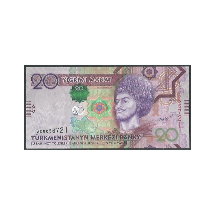 Turkmenistan 20 Manat 2012 P32