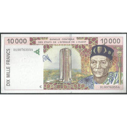 Burkina Faso 10.000 Francs 2001 P314Cj