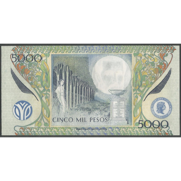 Billete de 5.000 Pesos 6 Jun 2003 BGW535 reverso