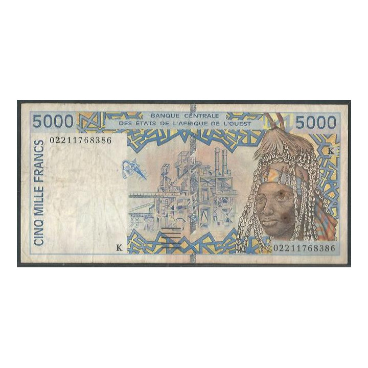 Senegal 5.000 Francs 2002 P713Kl