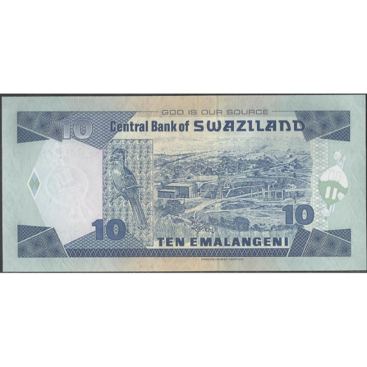 Swaziland 10 Emalageni 1 Abr 2006 P29c reverso