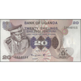 Uganda 20 Shillings ND1973 P7C