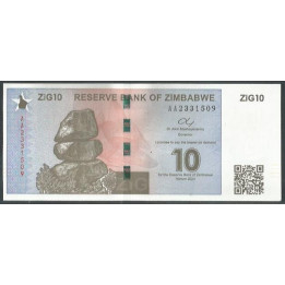Zimbabwe 10 Zig 2024 P110