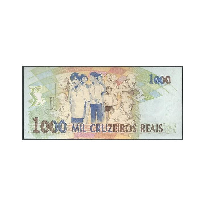 Brasil 1.000 Cruzeiros Reais ND1993 P240a reverso