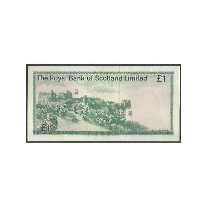 Escosia 1 Pound 1 May 1979 P336a reverso