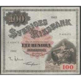 Suecia 100 Kronor 1962 P48d