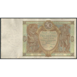 Polonia 50 Zlotych 1 Sep 1929 P71