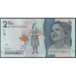 Billete de 2.000 Pesos 25 Oct 2022 Serie CF BGWNF2-