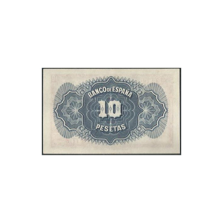 España 10 Pesetas 1935 P86a reverso