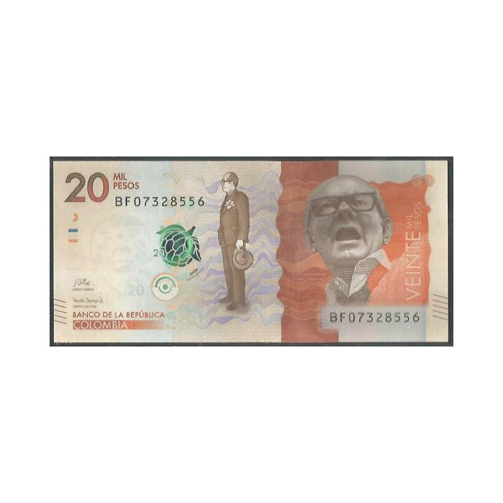 Billete de 20.000 Pesos 25 Oct 2022 Serie BF BGWNF20-