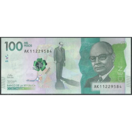 Billete de 100.000 Pesos 24 Oct 2023 Serie AK BGWNF100-10