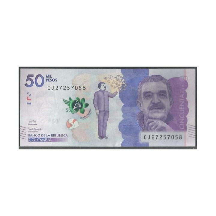 Billete de 50.000 Pesos 27 Jul 2021 CJ BGWNF50-