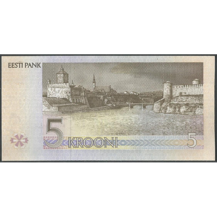 Estonia 5 Krooni 1994 P76a reverso