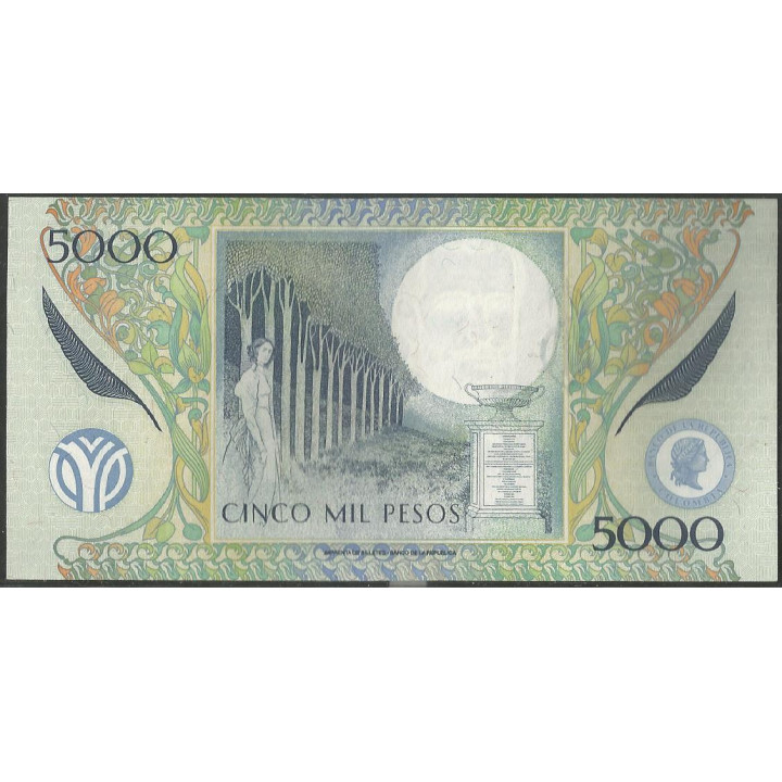 Billete de 5.000 Pesos 2 Sep 2013 BGW550 reverso