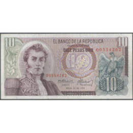 Billete de 10 Pesos 20 Jul 1974 BGW194