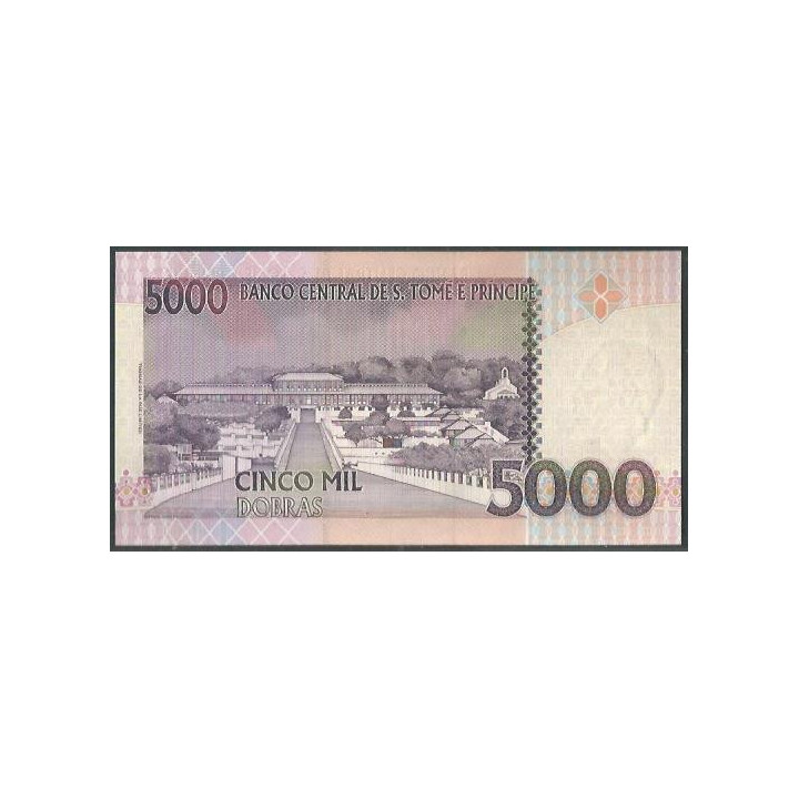 St. Tome e Prince 5.000 Dobras 31 Dic 2013 P65d reverso