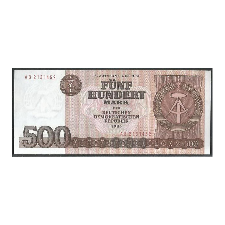 Alemania Democratica 500 Mark 1985 P33