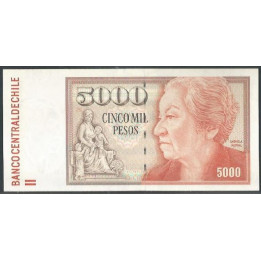 Chile 5.000 Pesos 2008 P155g