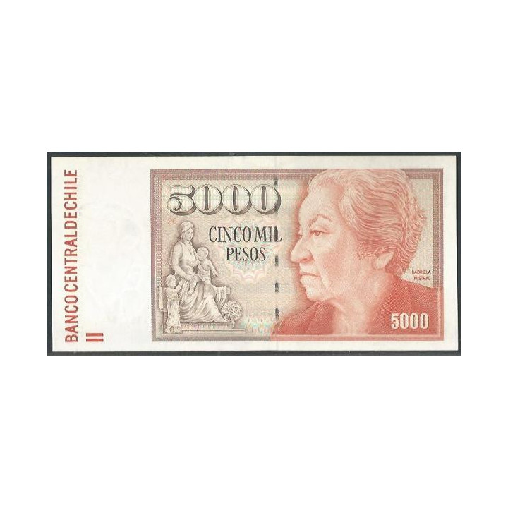 Chile 5.000 Pesos 2008 P155g