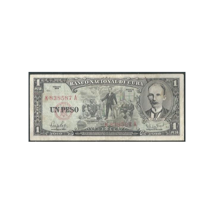 Cuba 1 Peso 1959 P90