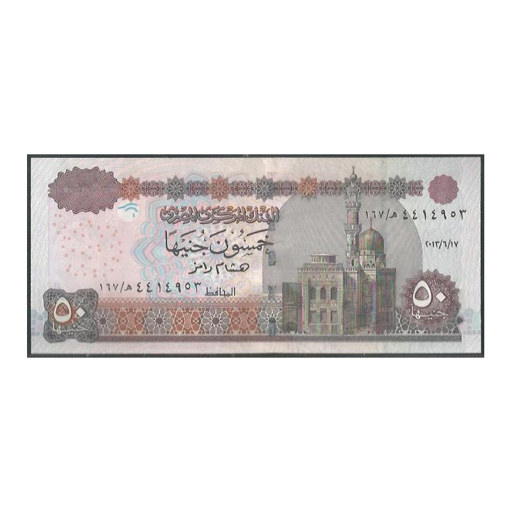 Egipto 50 Pounds 2013 Firma 23 P66k