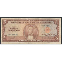 Rep. Dominicana 5 Pesos ND1974 P100a