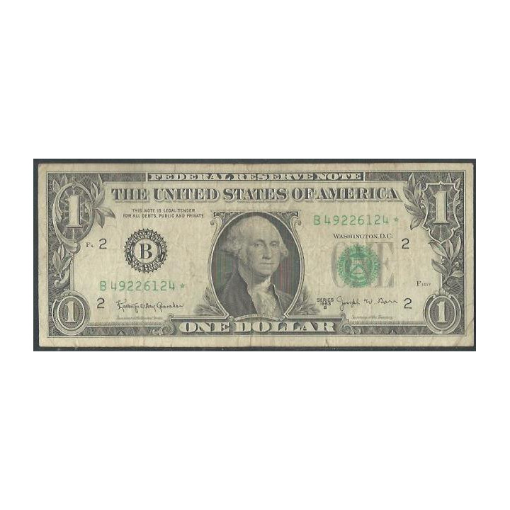 Estados Unidos 1 Dollar 1963B B Estrella P443