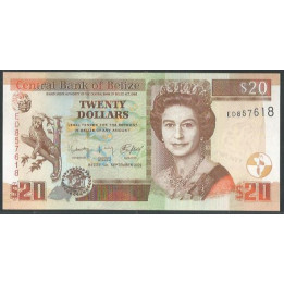 Belize 20 Dollars 1 Sep 2022 P69h
