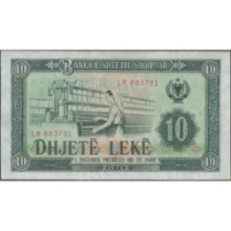 Albania 10 Leke 1976 P43a