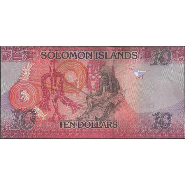 Islas Solomon 10 Dollars ND2017 P33 reverso