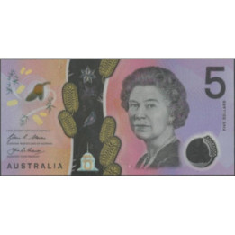 Australia 5 Dollars 2016 P62a
