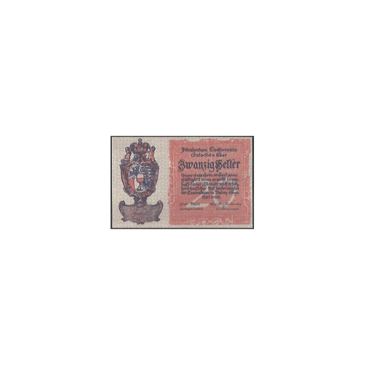 Liechtenstein 20 Heller ND1920 P2