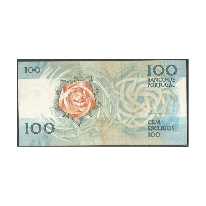 Portugal 100 Escudos 24 Nov 1988 P179f reverso
