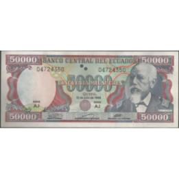 Ecuador 50.000 Sucres 12 Jul 1999 AJ P130d