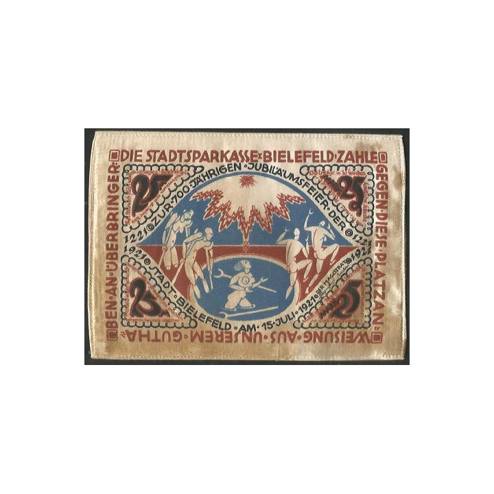 Alemania - Bielefeld 25 Mark 15 Jul 1921
