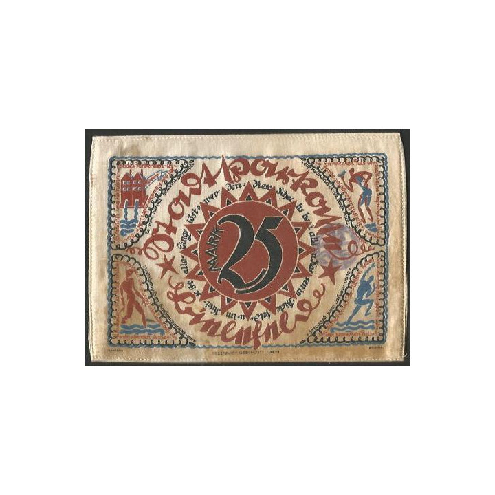 Alemania - Bielefeld 25 Mark 15 Jul 1921 reverso