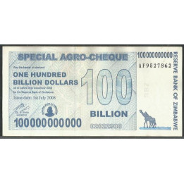 Zimbabwe 100.000.000.000 Dollars 1 Jul 2008 P64
