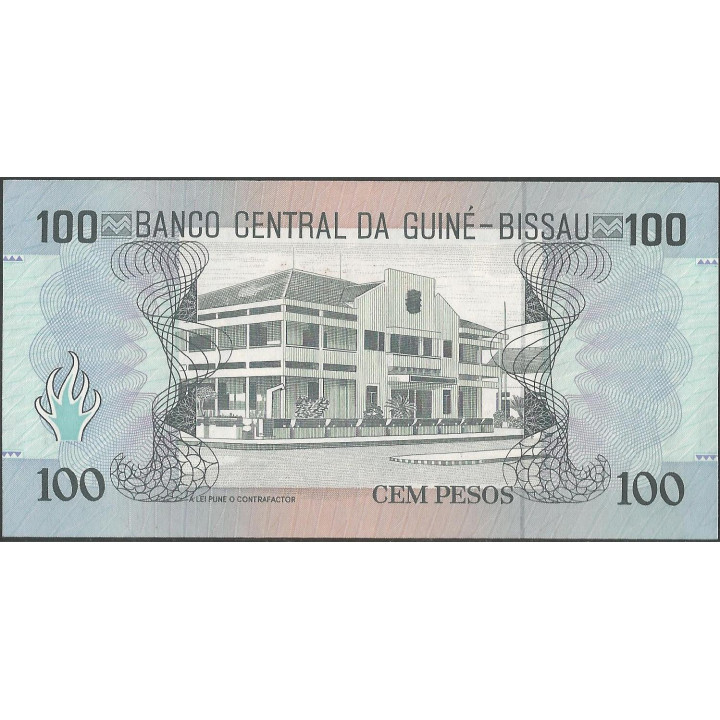 Guinea Bisseau 100 Pesos 1 Mar 1990 P11 reverso