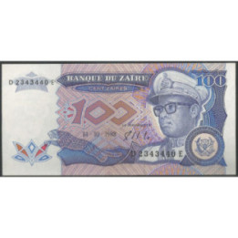 Zaire 100 Zaires 14 Oct 1988 P33