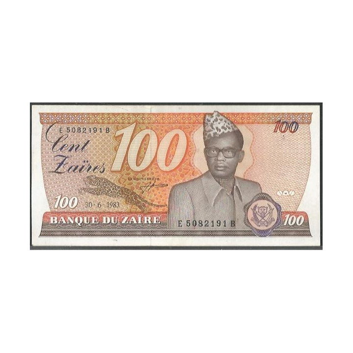 Zaire 100 Zaires 30 Jun 1983 P29a