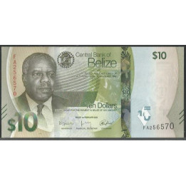 Belize 10 Dollars 1 Feb 2025 P75a
