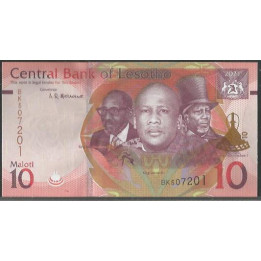 Lesotho 10 Maloti 2021 P26