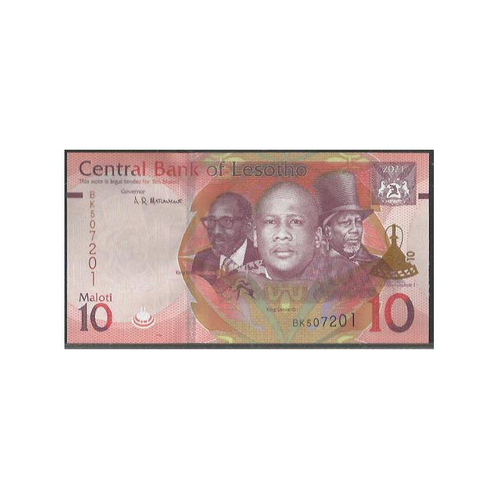 Lesotho 10 Maloti 2021 P26
