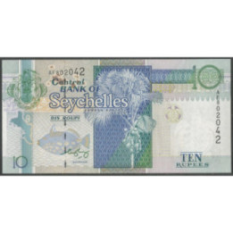 Seychelles 10 Rupias ND1998-2008 P36b