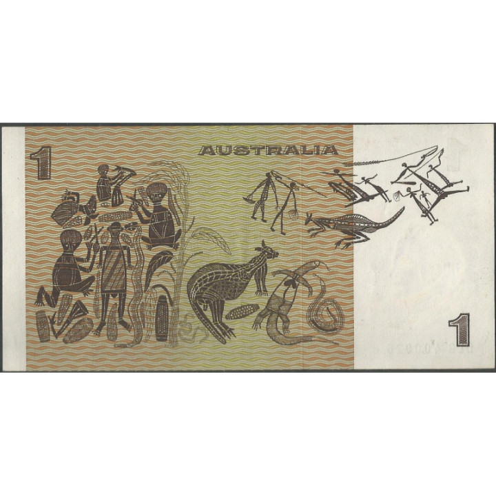 Australia 1 Dollar ND1983 P42d reverso
