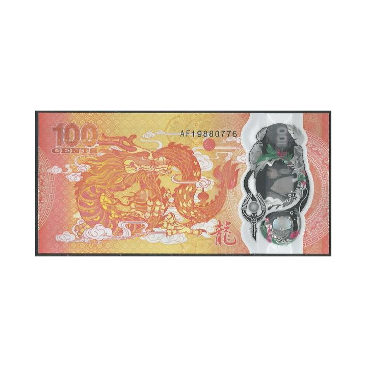 Fiji 100 Cents 2023 P124 reverso