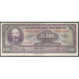 Mexico 10.000 Pesos 18 Ene 1978 Serie CES P72
