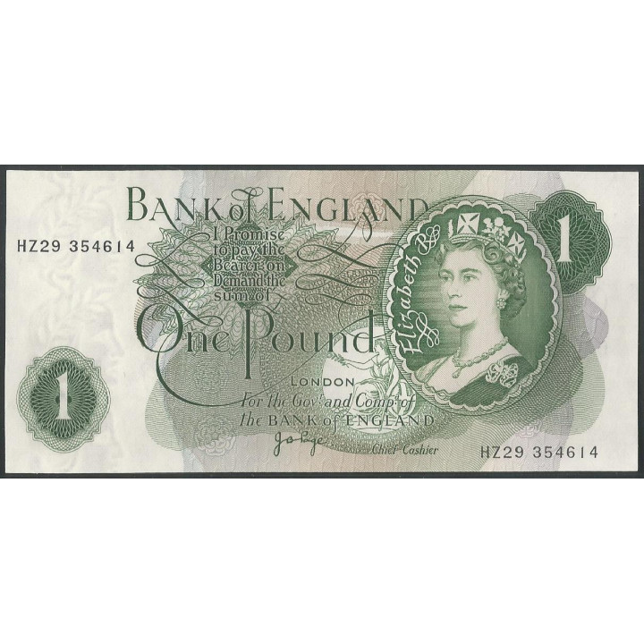 Inglaterra 1 Pound ND1970-77 P374g