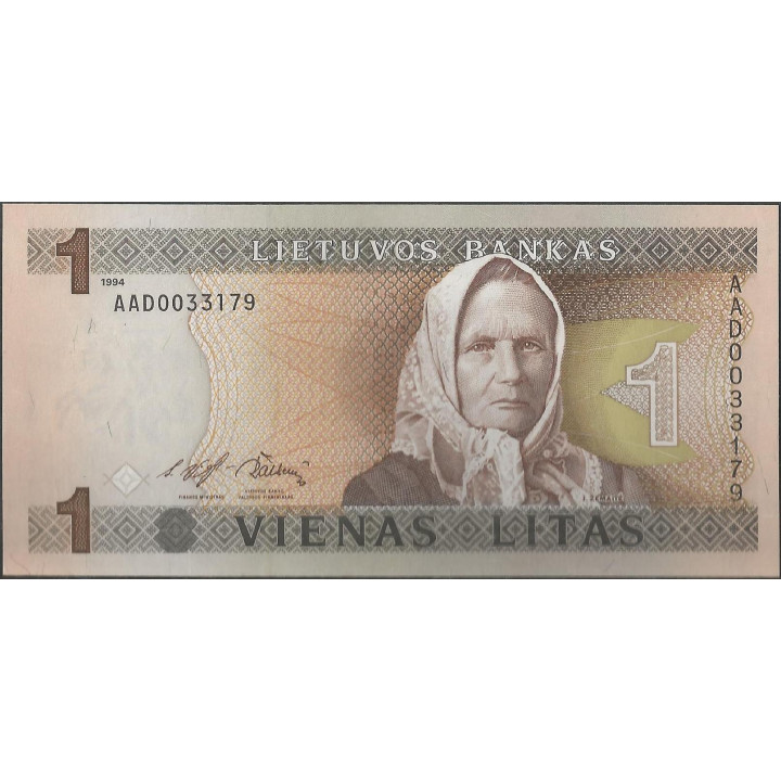 Lituania 1 Litas 1994 P53a